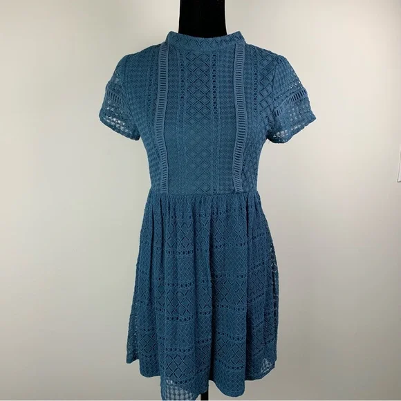 Francescas teal blue laces dress Francescas teal blue laces dress